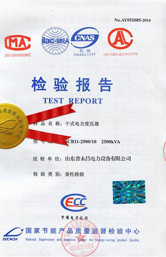 南充变压器检测合格报告